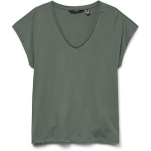 VERO MODA Vmluna Ss V-hals Tee JRS Noos, Laurelkrans, XS VERO MODA Vmluna Ss V-hals Tee JRS Noos, Laurelkrans, XS