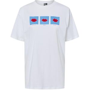 PIECES Pcjonlyn Ss tryckt T-shirt JRS Bc, Ljus vit, M PIECES Pcjonlyn Ss tryckt T-shirt JRS Bc, Ljus vit, M