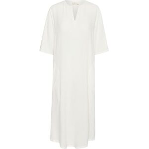 KAFFE Kvinnors kaftan klänning halv ärm midi längd V-notch hals vanlig passform dam, krita, 40 KAFFE Kvinnors kaftan klänning halv ärm midi längd V-notch hals vanlig passform dam, krita, 40