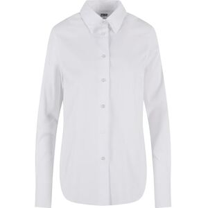 Urban Classics Damblus damer klassisk blus, klassisk damskjorta, normal passform, storlekar XS-5XL, Vit, XS Urban Classics Damblus damer klassisk blus, klassisk damskjorta, normal passform, storlekar XS-5XL, Vit, XS