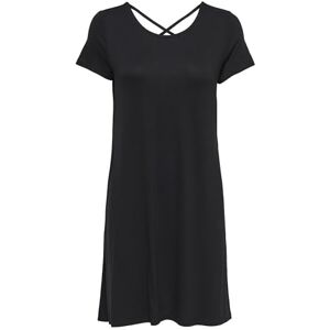 ONLY dam Klänning Onlbera Back Lace Up S/S Dress Jrs Noos, Svart, XS ONLY dam Klänning Onlbera Back Lace Up S/S Dress Jrs Noos, Svart, XS