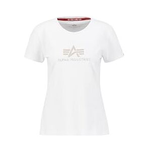 Alpha Industries Crystal T-Shirt För Kvinnor White Alpha Industries Crystal T-Shirt För Kvinnor White
