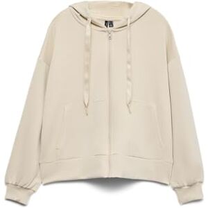VERO MODA Vmhali Ls zip huvtröja JRS Ga Boo, Havregryn, M VERO MODA Vmhali Ls zip huvtröja JRS Ga Boo, Havregryn, M