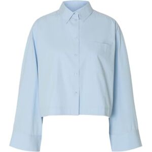 SELECTED WOMEN Slfastha Ls Cropped Boxy Shirt Noos, Kashmirblå, 40 SELECTED WOMEN Slfastha Ls Cropped Boxy Shirt Noos, Kashmirblå, 40