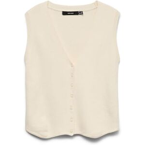 VERO MODA Vmgold Sl V-hals väst, Björk, S VERO MODA Vmgold Sl V-hals väst, Björk, S
