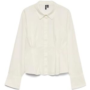 VERO MODA Vmfriba LS Cuff Top Wvn Ga, Vit, S Dam, Vit, S VERO MODA Vmfriba LS Cuff Top Wvn Ga, Vit, S Dam, Vit, S