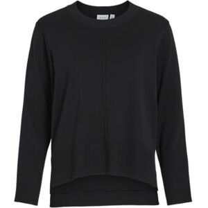 Vila Viostria O-hals L/S stickad topp Noos, Svart skönhet, M Vila Viostria O-hals L/S stickad topp Noos, Svart skönhet, M