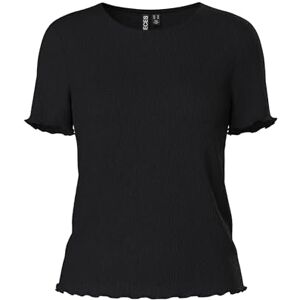PIECES Pcflora Ss O-Neck Top Bc, svart, M PIECES Pcflora Ss O-Neck Top Bc, svart, M
