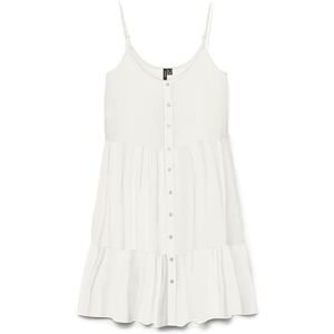VERO MODA Vmbumpy Short Singlet Dress WVN Ga Noos, Snövit, M VERO MODA Vmbumpy Short Singlet Dress WVN Ga Noos, Snövit, M
