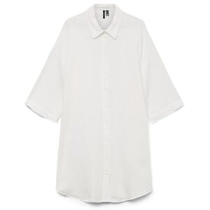 VERO MODA Kvinnors VMNATALI 3/4 lång Overshirt NOOS-klänning, snövit, S, Snövit, S VERO MODA Kvinnors VMNATALI 3/4 lång Overshirt NOOS-klänning, snövit, S, Snövit, S