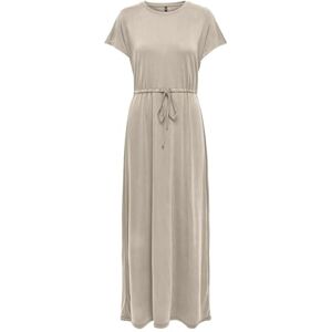 ONLY Dam Onlhannah S/S Long Dress JRS, Fjädergrå, L ONLY Dam Onlhannah S/S Long Dress JRS, Fjädergrå, L