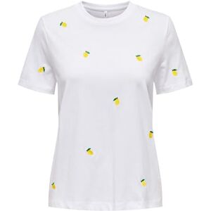 ONLY Onlketty Life S/S O-Neck Top Box Cs JRS, Ljus vit, XL ONLY Onlketty Life S/S O-Neck Top Box Cs JRS, Ljus vit, XL
