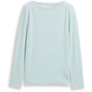 TOM TAILOR Denim dam långärmad T-shirt, 14395 – Silver Cloud Blue Melange, XXL TOM TAILOR Denim dam långärmad T-shirt, 14395 – Silver Cloud Blue Melange, XXL