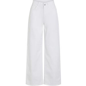 Vila Viemma Hw Wide Jeans Nus/Pb, Vit denim, 38W / 32L Vila Viemma Hw Wide Jeans Nus/Pb, Vit denim, 38W / 32L