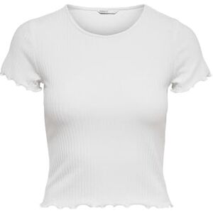 ONLY Damer Onlemma S/S Short Top Noos JRS T-shirt, Vit, XL ONLY Damer Onlemma S/S Short Top Noos JRS T-shirt, Vit, XL