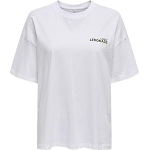 ONLY Onlvivvi Life S/S härlig toppbox JRS, Ljus vit, M ONLY Onlvivvi Life S/S härlig toppbox JRS, Ljus vit, M