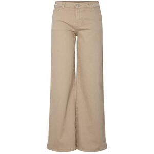 PIECES Pcselma Lw Wide Colered Jeans, Greige, 27W / 32L PIECES Pcselma Lw Wide Colered Jeans, Greige, 27W / 32L