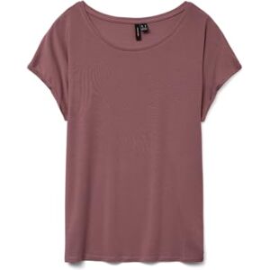 VERO MODA dam Tröja Vmava Plain Ss Top Gajrs Noos, Rosa Brun, L VERO MODA dam Tröja Vmava Plain Ss Top Gajrs Noos, Rosa Brun, L