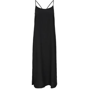 ONLY Onlnova Life Vis Avery Long Dress Solid, svart, S ONLY Onlnova Life Vis Avery Long Dress Solid, svart, S