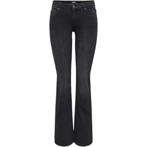 ONLY ONLBLUSH MID Flared DNM TAI1099 NOOS stretchjeans, tvättad svart, S/34, Washed Black, 34/S/L ONLY ONLBLUSH MID Flared DNM TAI1099 NOOS stretchjeans, tvättad svart, S/34, Washed Black, 34/S/L