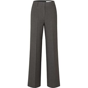 SELECTED FEMME Dam SLFRITA MW Wide Pant DGM N NOOS, Mörkgrå melange, 36W x 32L SELECTED FEMME Dam SLFRITA MW Wide Pant DGM N NOOS, Mörkgrå melange, 36W x 32L