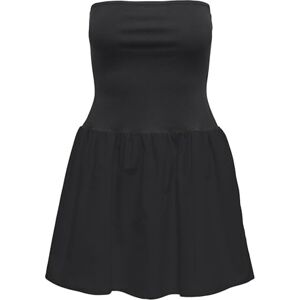 ONLY Onlnadia Tube Mix Dress WVN, svart, M ONLY Onlnadia Tube Mix Dress WVN, svart, M