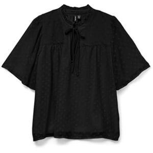 VERO MODA Kvinnlig blus VMLEAH topp, svart, S VERO MODA Kvinnlig blus VMLEAH topp, svart, S