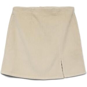 VERO MODA dam Vmlula Nelly Hr Short Crdry Skirt Noos, Havregryn, M VERO MODA dam Vmlula Nelly Hr Short Crdry Skirt Noos, Havregryn, M