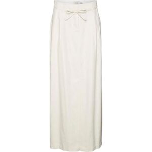 VERO MODA dam Vmflorence Hw Long Linen kjol kjol, Björk/detalj: melerad, 40 VERO MODA dam Vmflorence Hw Long Linen kjol kjol, Björk/detalj: melerad, 40