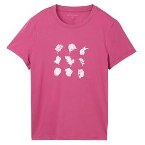 TOM TAILOR T-shirt för kvinnor, 35275 – Lush Orkidé, XL TOM TAILOR T-shirt för kvinnor, 35275 – Lush Orkidé, XL