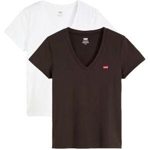 Levi's Damer 2-pack Perfect V-neck T-shirt, 2-pack V neck vit, L Levi's Damer 2-pack Perfect V-neck T-shirt, 2-pack V neck vit, L