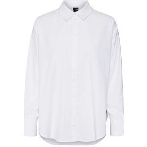 VERO MODA VMFANNI LS skjorta WVN GA NOOS, Ljus vit, S VERO MODA VMFANNI LS skjorta WVN GA NOOS, Ljus vit, S