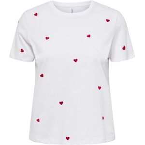 ONLY Onlketty Life S/S O-Neck Top Box Cs JRS, Ljus vit, 3XL ONLY Onlketty Life S/S O-Neck Top Box Cs JRS, Ljus vit, 3XL