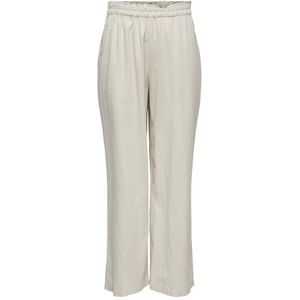 ONLY Dam linen pants Onltokyo Hw Linen Blend St Pant Pnt Noos, Moonbeam, S / 32L ONLY Dam linen pants Onltokyo Hw Linen Blend St Pant Pnt Noos, Moonbeam, S / 32L