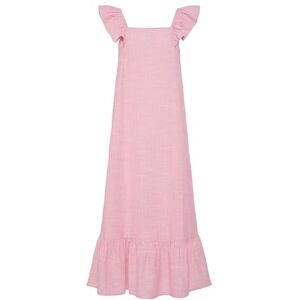 PIECES dam Pcapia Sl fyrkantig hals ankel klänning mm klänning, Rosa citronad/ränder: ljus vit, XS PIECES dam Pcapia Sl fyrkantig hals ankel klänning mm klänning, Rosa citronad/ränder: ljus vit, XS