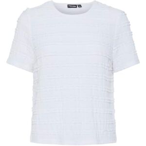 PIECES damer Pcanine Ss O-Neck Top mm T-Shirt, Ljus vit, M PIECES damer Pcanine Ss O-Neck Top mm T-Shirt, Ljus vit, M