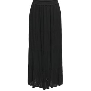 ONLY Dam, Onlchiara, broderie, lång kjol, ptm, svart, L ONLY Dam, Onlchiara, broderie, lång kjol, ptm, svart, L