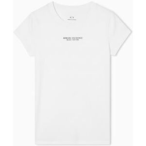 Giorgio Armani kortärmad Milano New York främre logotyp T-shirt, vit, M, Optisk vit, M Giorgio Armani kortärmad Milano New York främre logotyp T-shirt, vit, M, Optisk vit, M
