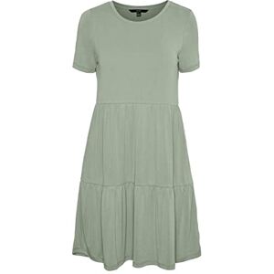 VERO MODA dam Vmfilli Calia Ss Short Dress Ga Noos klänning, Ökensalt, S VERO MODA dam Vmfilli Calia Ss Short Dress Ga Noos klänning, Ökensalt, S