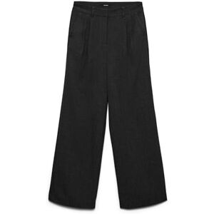 VERO MODA Vmbestie Mw Wide Dad Pant Noos, Mörkgrå melange, 36W / 30L VERO MODA Vmbestie Mw Wide Dad Pant Noos, Mörkgrå melange, 36W / 30L