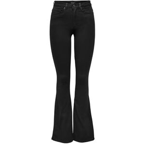 ONLY Dam utsvängda passform jeans ONLROYAL hög midja utsvängda jeans, Svart (svart svart), XS / 30L ONLY Dam utsvängda passform jeans ONLROYAL hög midja utsvängda jeans, Svart (svart svart), XS / 30L