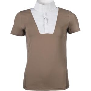HKM Virginia kort ärm Tävlingströja för kvinnor, Taupe, L HKM Virginia kort ärm Tävlingströja för kvinnor, Taupe, L