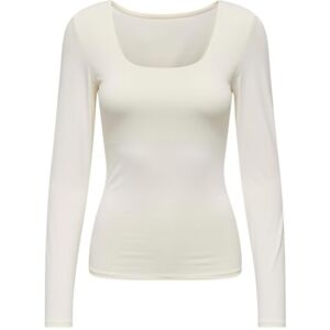 ONLY Bestseller A/S Damer Onlea L/S Deep Neck Top JRS långärmad tröja, Molndansare, L ONLY Bestseller A/S Damer Onlea L/S Deep Neck Top JRS långärmad tröja, Molndansare, L