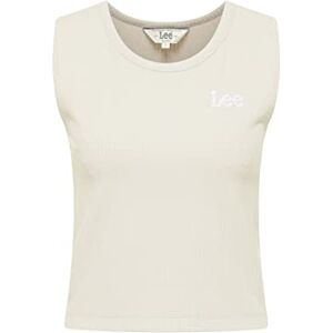 Lee T-shirt för kvinnor, skuren crepped crewlinne, Ecru, X-Large, Beige, XL Lee T-shirt för kvinnor, skuren crepped crewlinne, Ecru, X-Large, Beige, XL