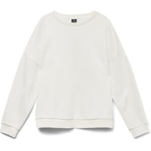 VERO MODA Damer Vmpernille Bea Ls Sweat Box JRS, Snövit, XS VERO MODA Damer Vmpernille Bea Ls Sweat Box JRS, Snövit, XS