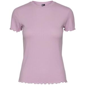 PIECES Pcnicca Ss O-Neck Top Noos, Rosa lavendel, S PIECES Pcnicca Ss O-Neck Top Noos, Rosa lavendel, S