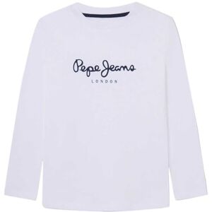 Pepe Jeans pojke New Herman N T-shirt, Vit (vit), 8 år Pepe Jeans pojke New Herman N T-shirt, Vit (vit), 8 år