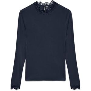 VERO MODA Vmrosa Ls highneck top Ga JRS Noos, marinblå blazer, XS VERO MODA Vmrosa Ls highneck top Ga JRS Noos, marinblå blazer, XS