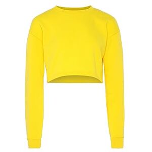 aleva dam sweatshirt, GUL, S aleva dam sweatshirt, GUL, S