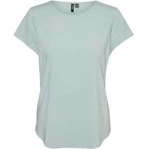 VERO MODA VMBELLA SS TOP WVN GA NOOS, Grå mist, S VERO MODA VMBELLA SS TOP WVN GA NOOS, Grå mist, S